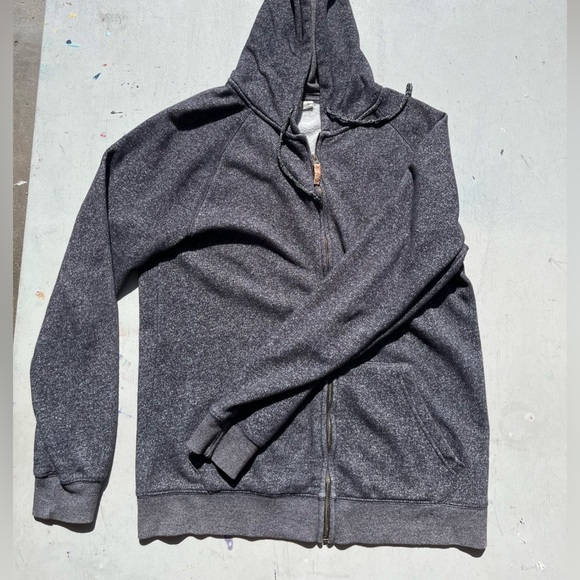 Men's TenTree Hoodie Gray Logo M Camp Hike Outdoor Climb Full Zip Casual College - Picture 6 of 12